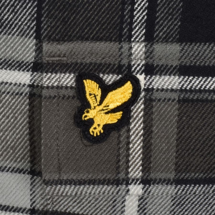 Image number 3 for Lyle And Scott Brushed Check Shirt Black