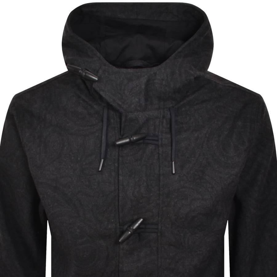 Image number 2 for Pretty Green Randolph Duffle Coat Black