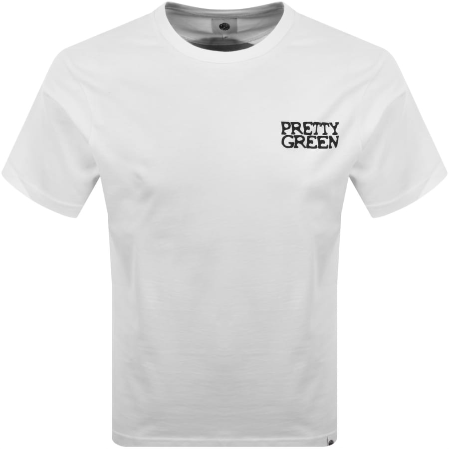 Image number 2 for Pretty Green Vinyl T Shirt White