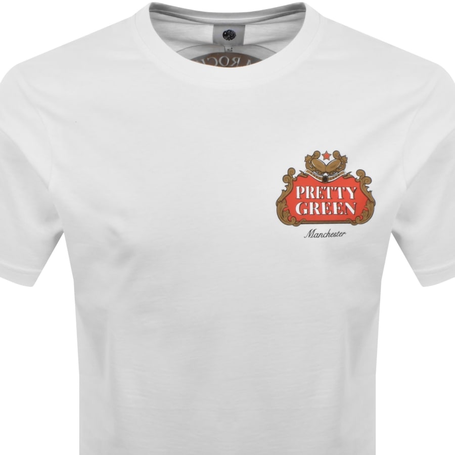 Image number 3 for Pretty Green Nelson T Shirt White