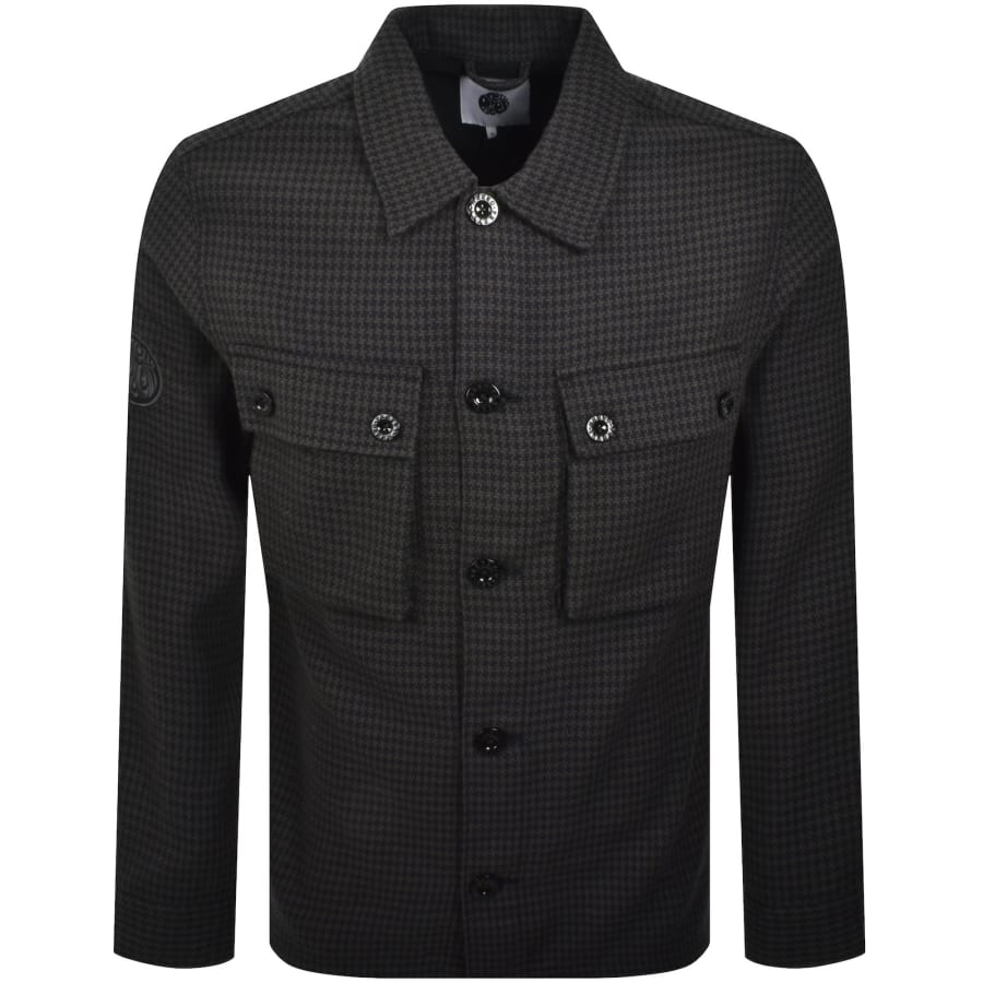 Image number 2 for Pretty Green Kilburn Overshirt Black