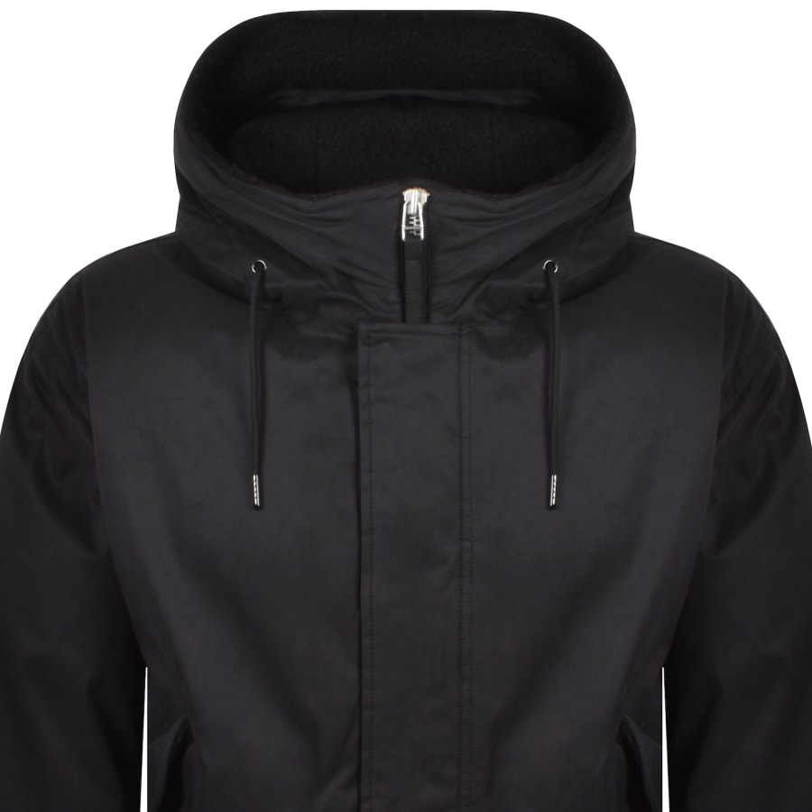 Image number 3 for Pretty Green Portland Parka Jacket Black