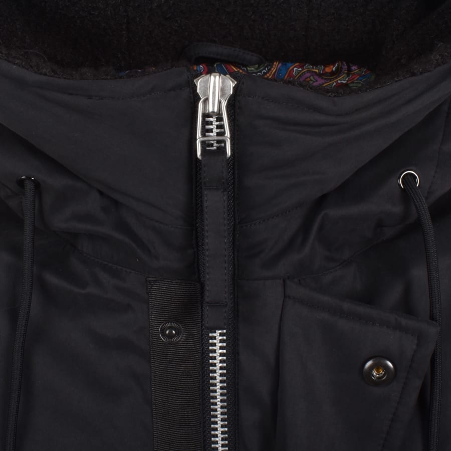 Image number 5 for Pretty Green Portland Parka Jacket Black