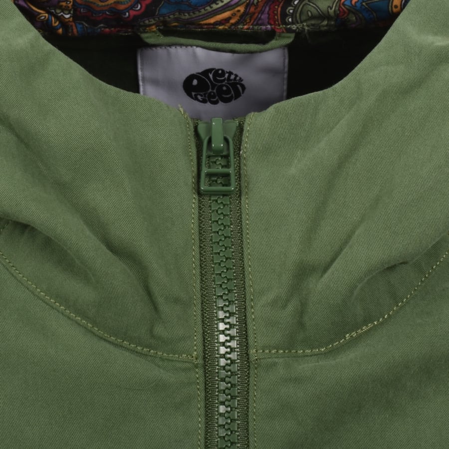 Image number 4 for Pretty Green Feltham Hooded Jacket Green