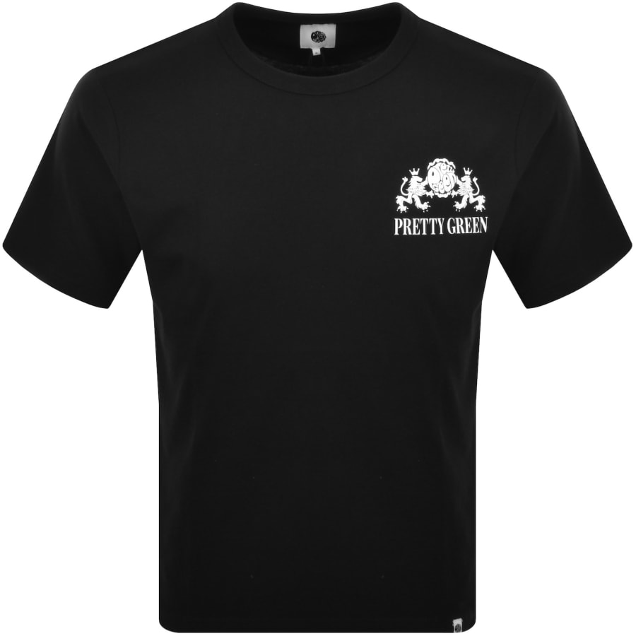 Image number 2 for Pretty Green Ember T Shirt Black