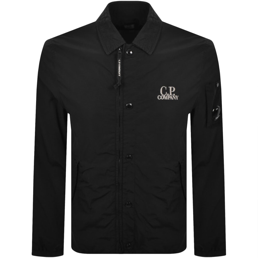 Image number 2 for CP Company Zipped Lens Overshirt Black