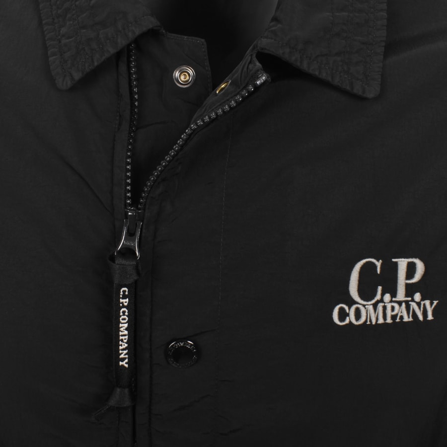 Image number 4 for CP Company Zipped Lens Overshirt Black