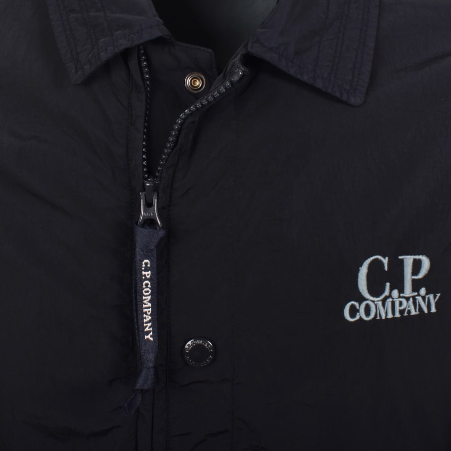 Image number 4 for CP Company Zipped Lens Overshirt Eclipse Navy
