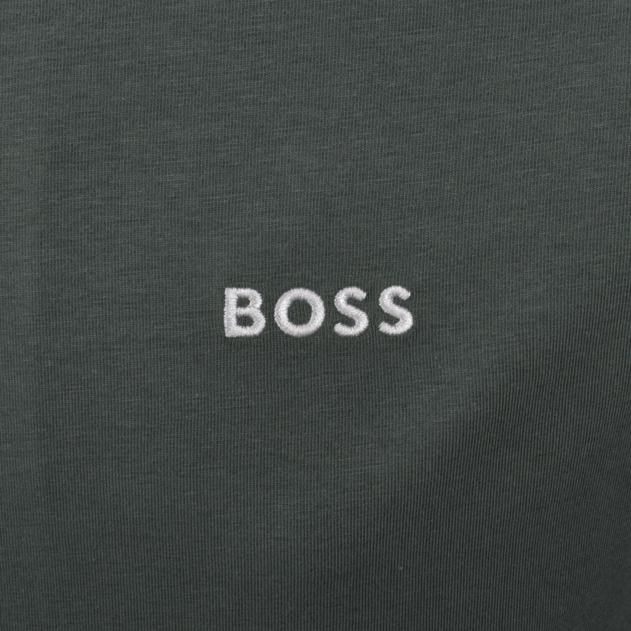 Image number 4 for BOSS Mix And Match Hooded Tracksuit Green