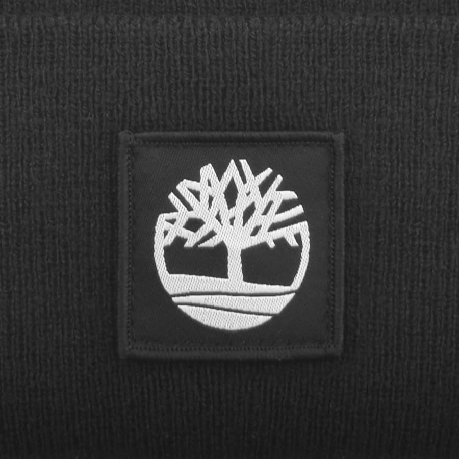 Image number 3 for Timberland Tonal Patch Beanie Black