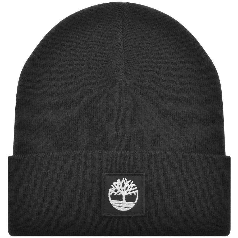 Image number 1 for Timberland Tonal Patch Beanie Black