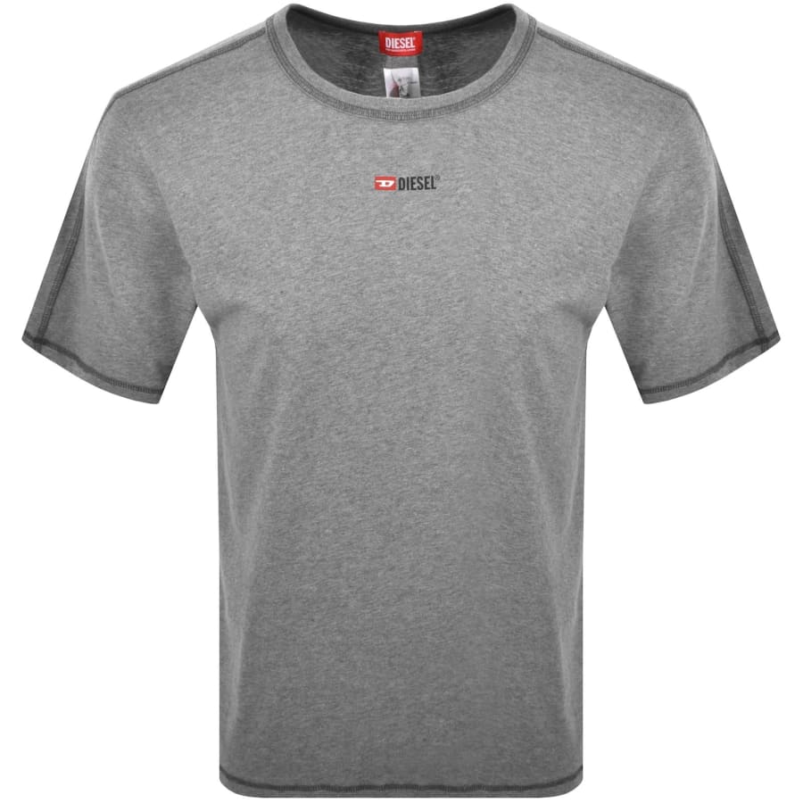 Image number 2 for Diesel Adam Core Pyjama Set Grey