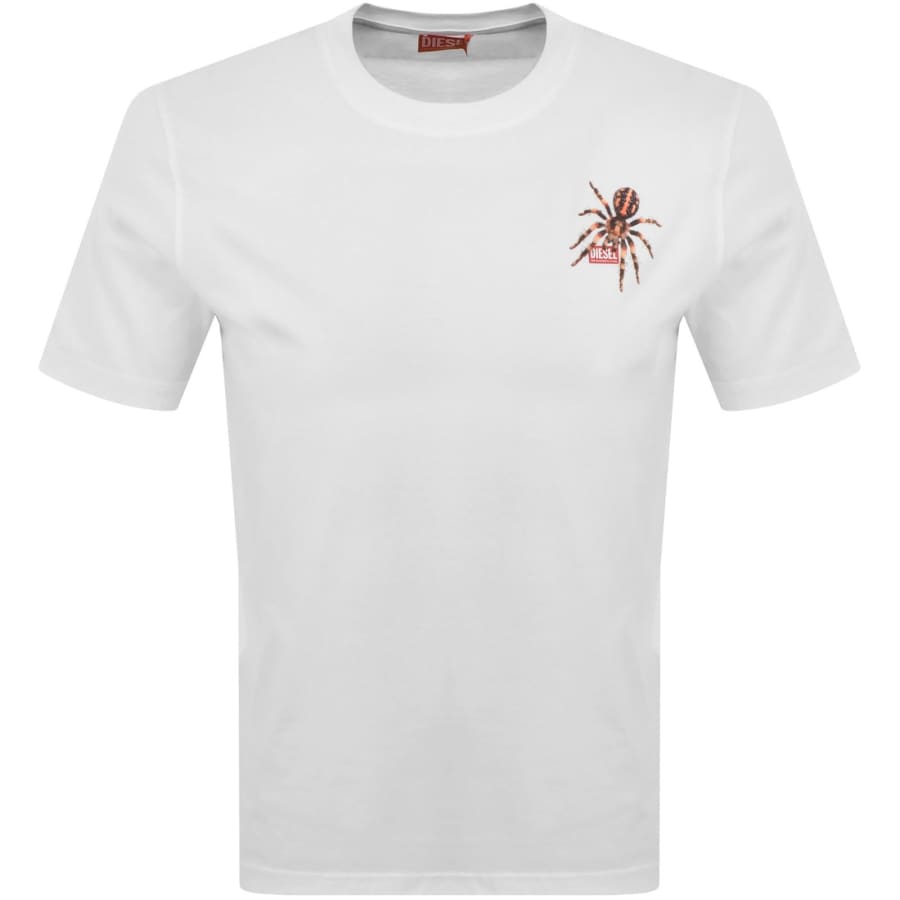 Image number 1 for Diesel Spider Graphic T Shirt White