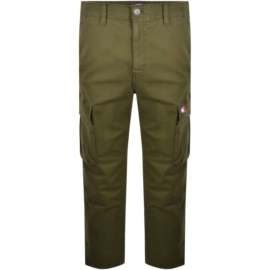 Image number 1 for Tommy Jeans Otis Canvas Cargo Trousers Green