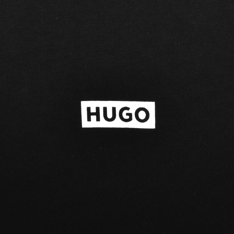 Image number 4 for HUGO Blue Nalono T Shirt Black