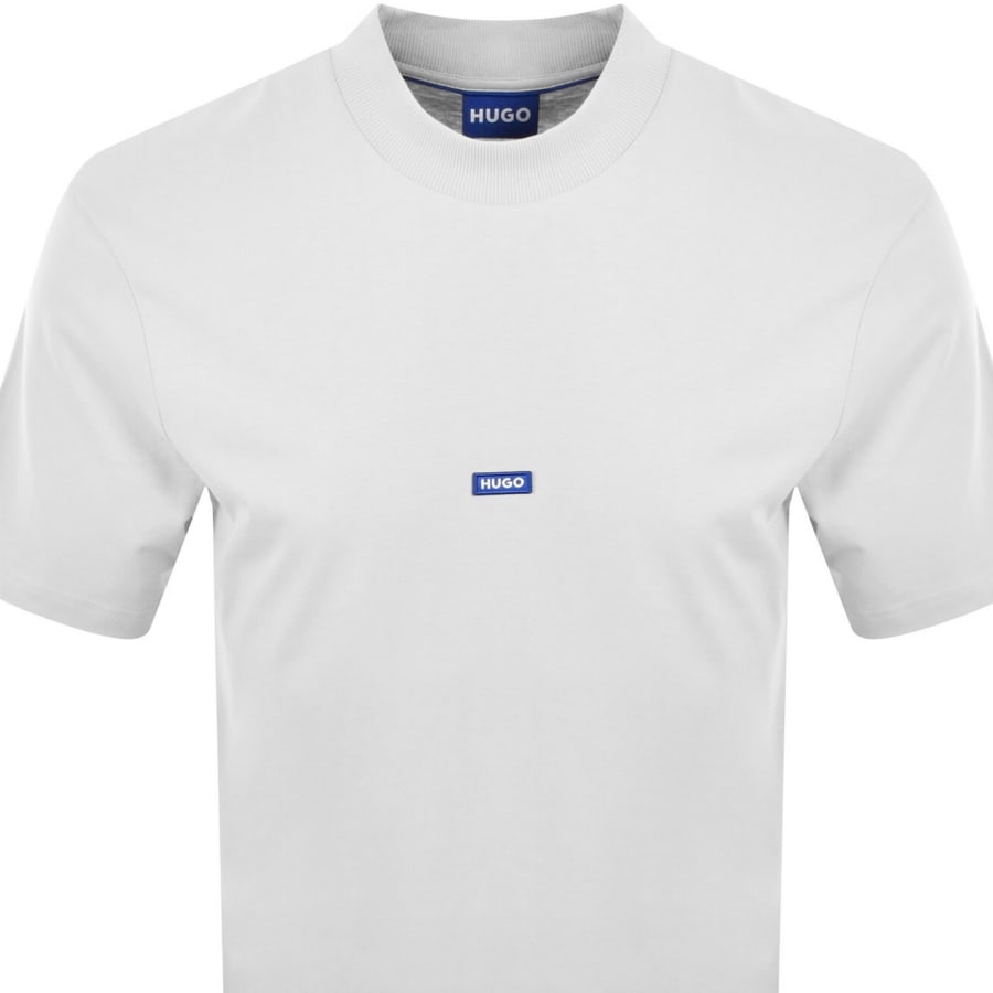 Image number 2 for HUGO Blue Nieros Logo T Shirt White