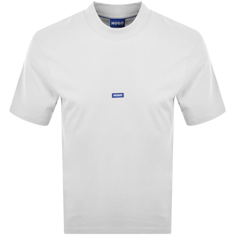 Image number 1 for HUGO Blue Nieros Logo T Shirt White