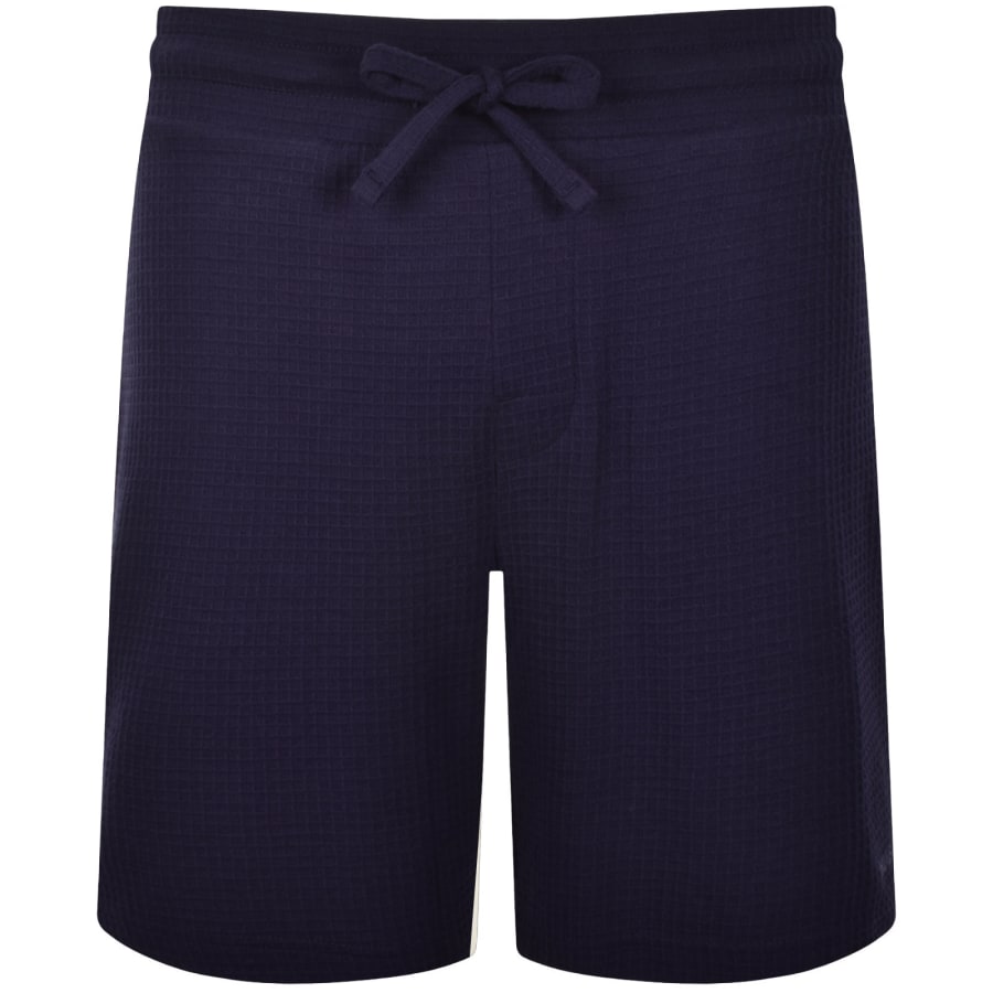 Image number 2 for HUGO Austin Waffle Shorts Navy
