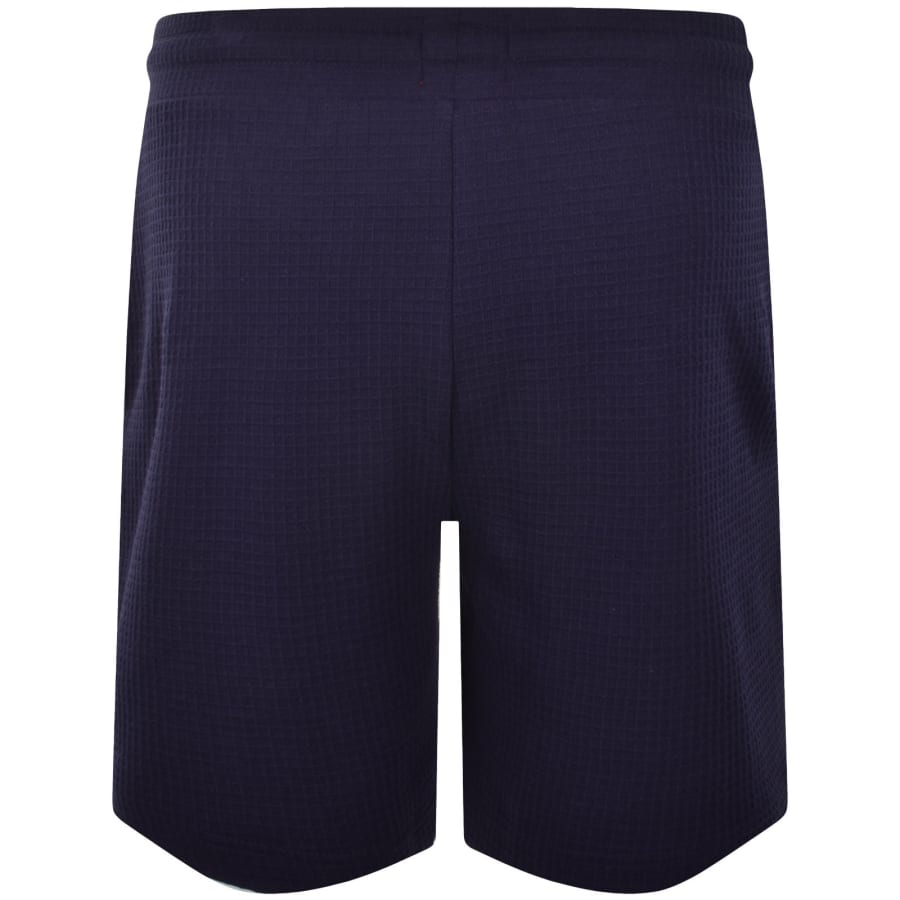 Image number 3 for HUGO Austin Waffle Shorts Navy