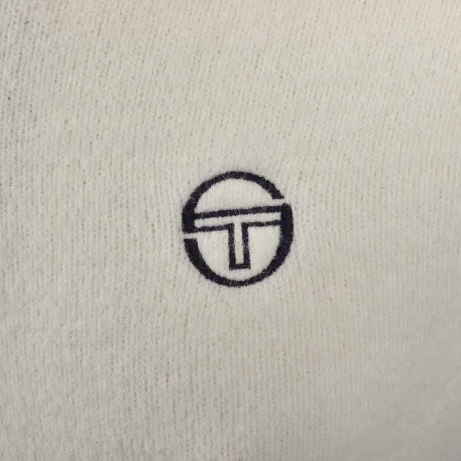 Image number 3 for Sergio Tacchini Orion Knit Track Top Cream