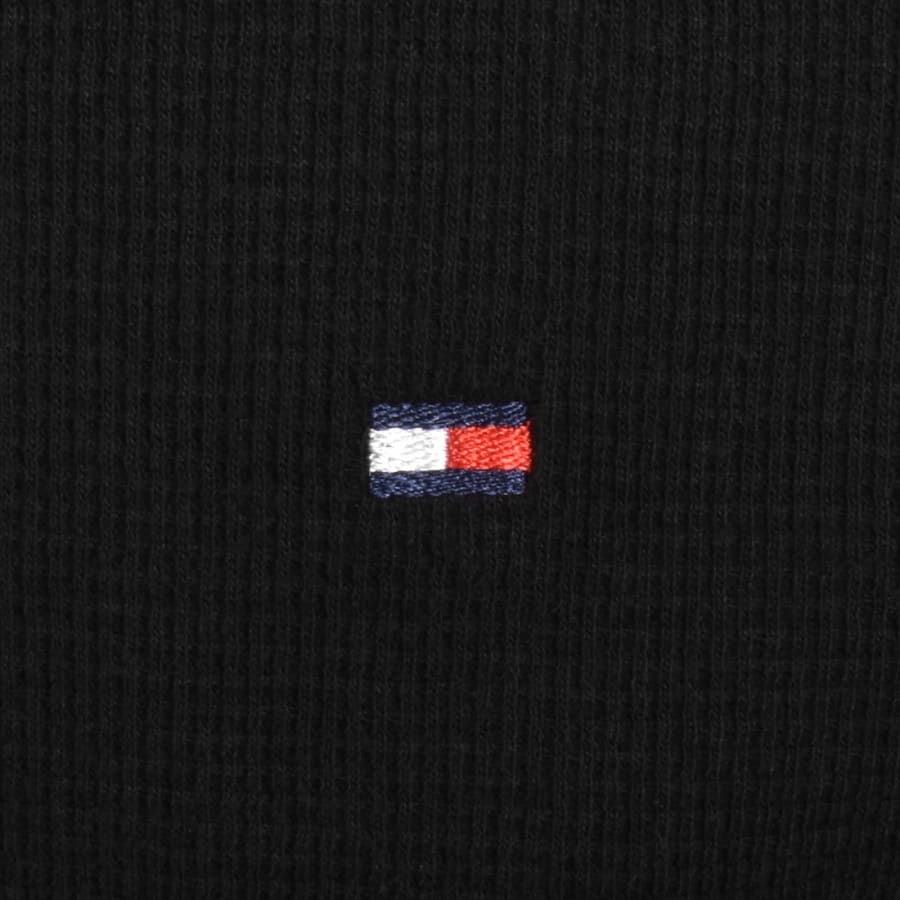 Image number 3 for Tommy Hilfiger Waffle T Shirt Black