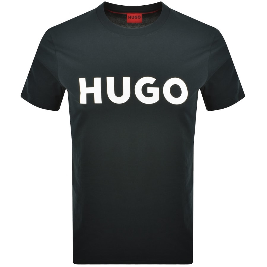 Image number 1 for HUGO Dulivio Crew Neck T Shirt Green