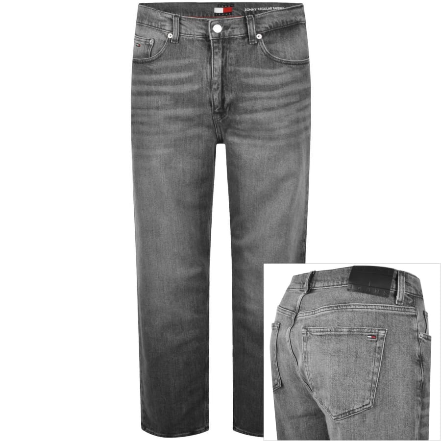 Image number 1 for Tommy Jeans Sonny Regular Tapered Jeans Grey