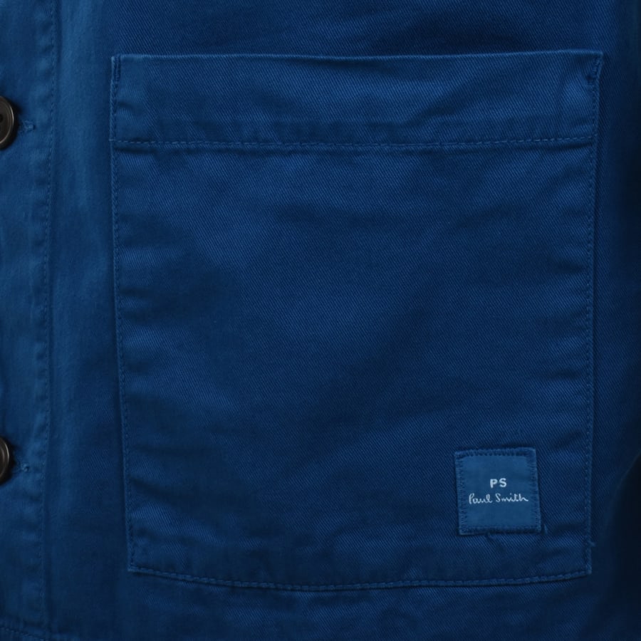 Image number 2 for Paul Smith Casual Fit Overshirt Blue
