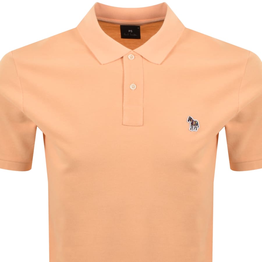Image number 2 for Paul Smith Zebra Polo T Shirt Orange