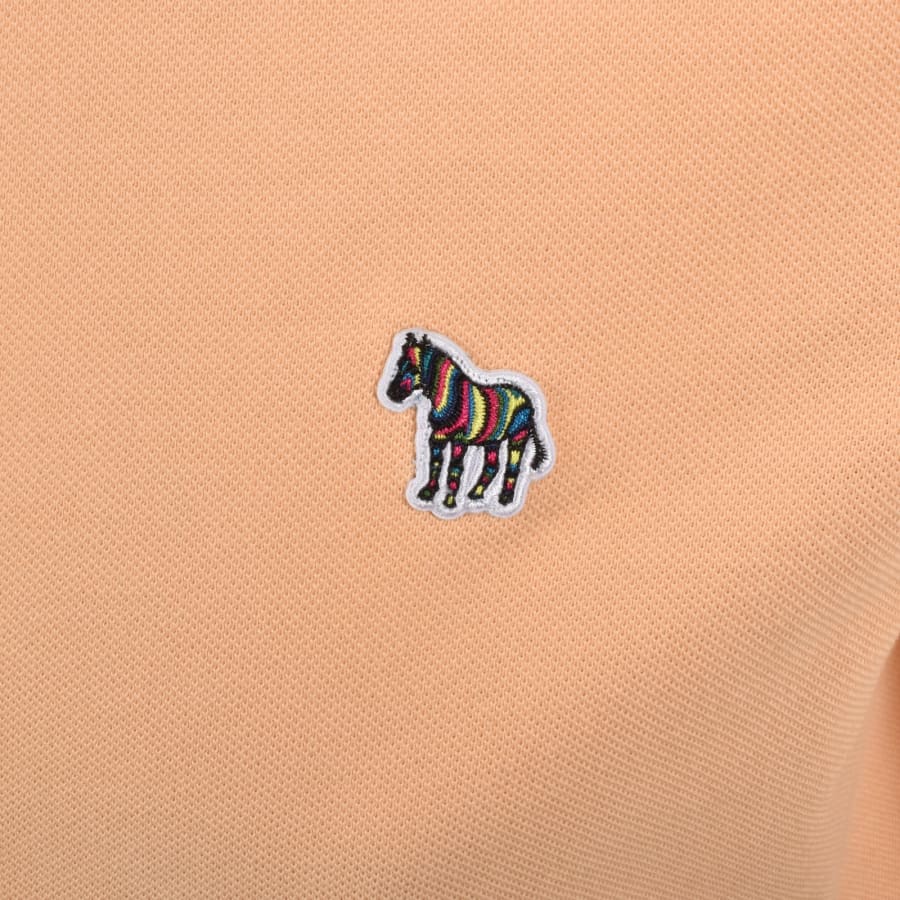 Image number 3 for Paul Smith Zebra Polo T Shirt Orange