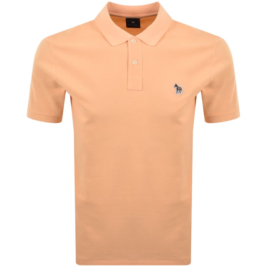 Image number 1 for Paul Smith Zebra Polo T Shirt Orange