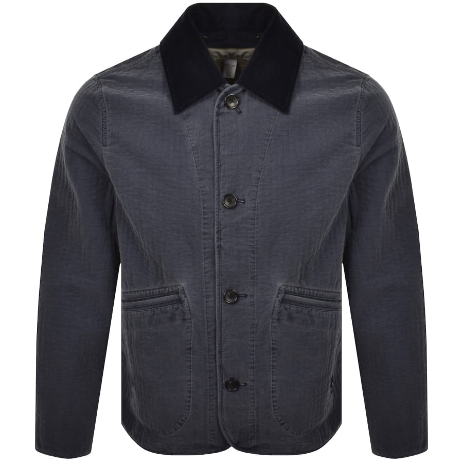 Image number 1 for Paul Smith Removable Collar Jacket Blue