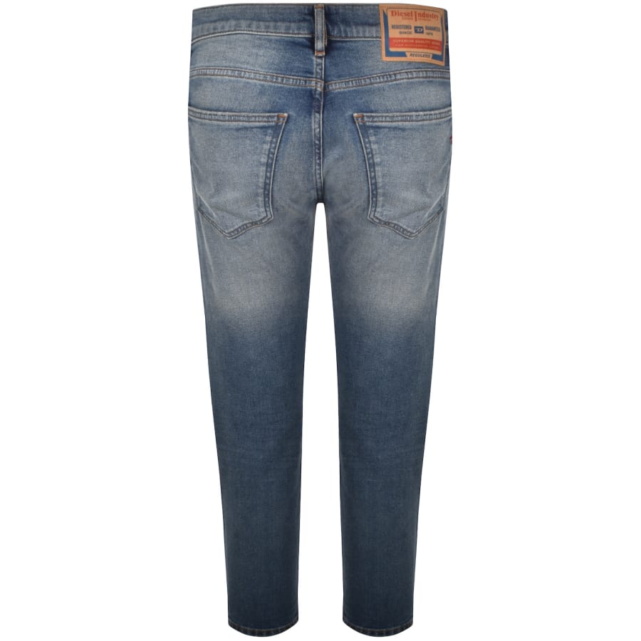 Image number 3 for Diesel D Strukt Slim Fit Mid Wash Jeans Blue