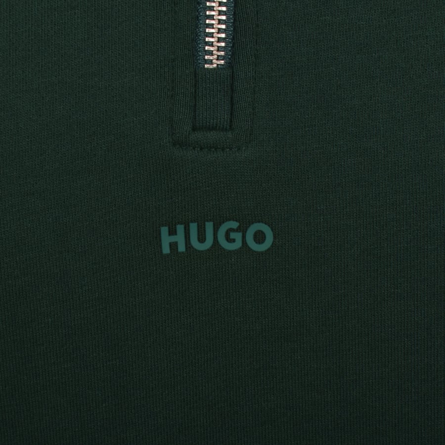 Image number 3 for HUGO Durty244 Sweatshirt Open Green