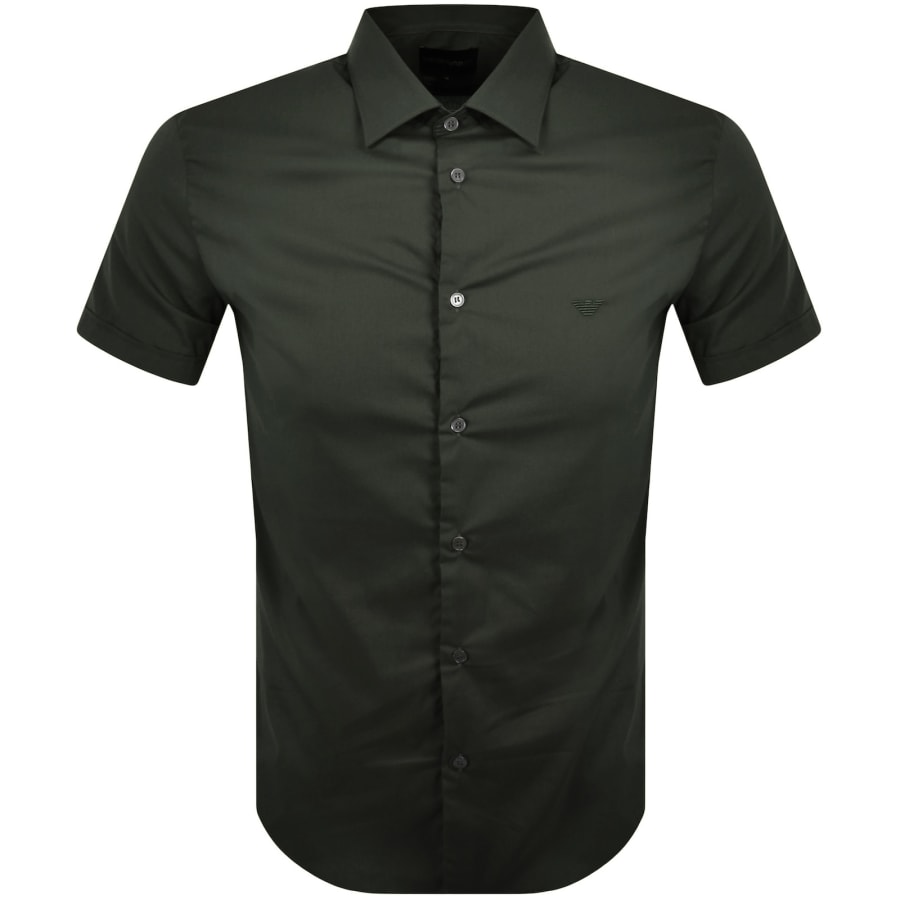 Image number 1 for Emporio Armani Short Sleeved Shirt Green