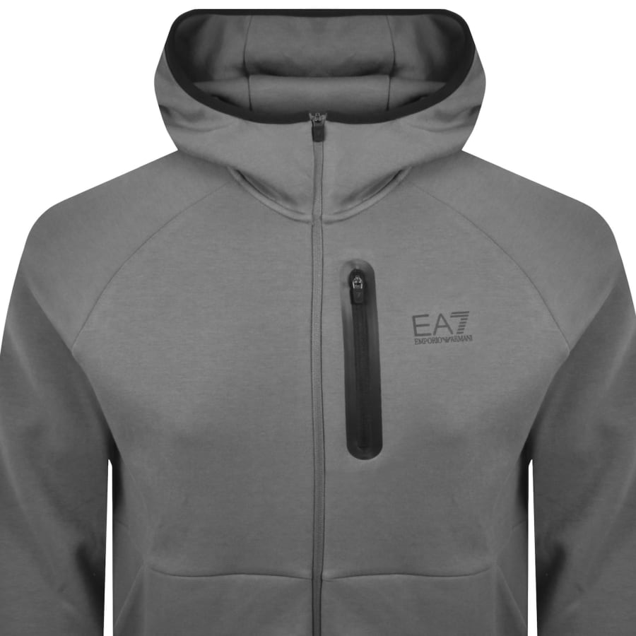 Image number 2 for EA7 Emporio Armani Full Zip Hoodie Grey