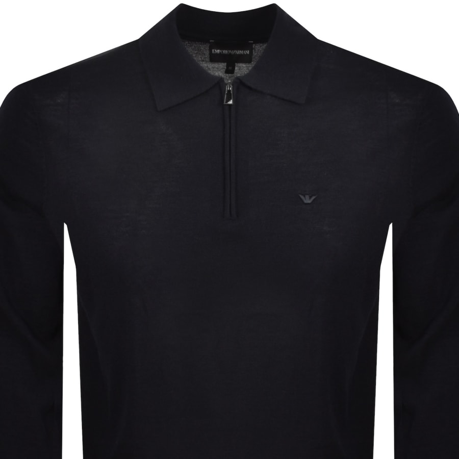 Image number 2 for Emporio Armani Knit Jumper Navy