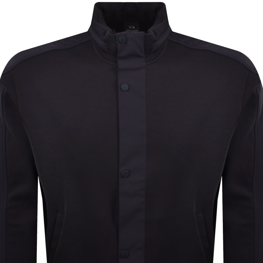 Image number 2 for Armani Exchange Sweatshirt Jacket Navy