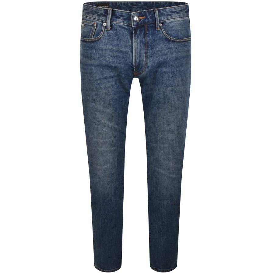 Image number 2 for Emporio Armani J06 Slim Fit Jeans Blue