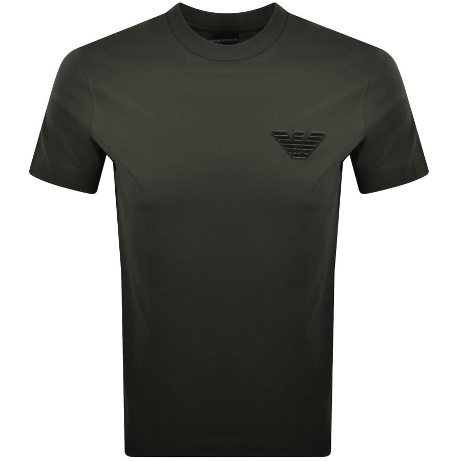 Image number 1 for Emporio Armani Logo T Shirt Green
