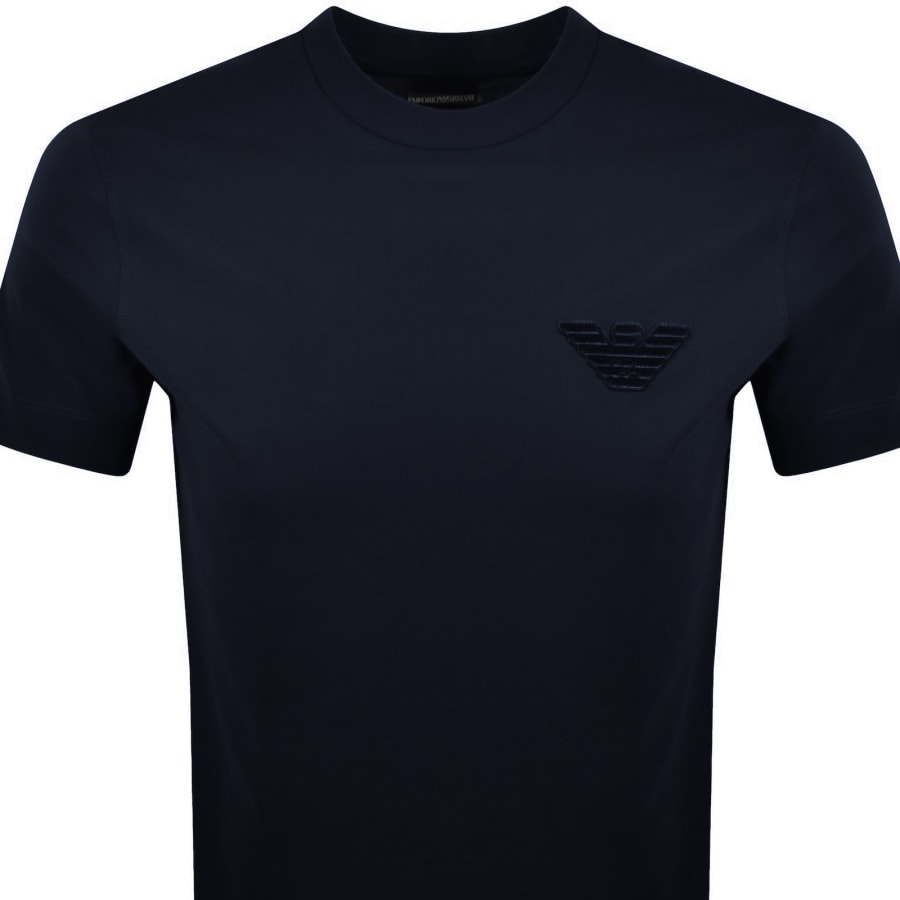 Image number 2 for Emporio Armani Logo T Shirt Iconico Navy