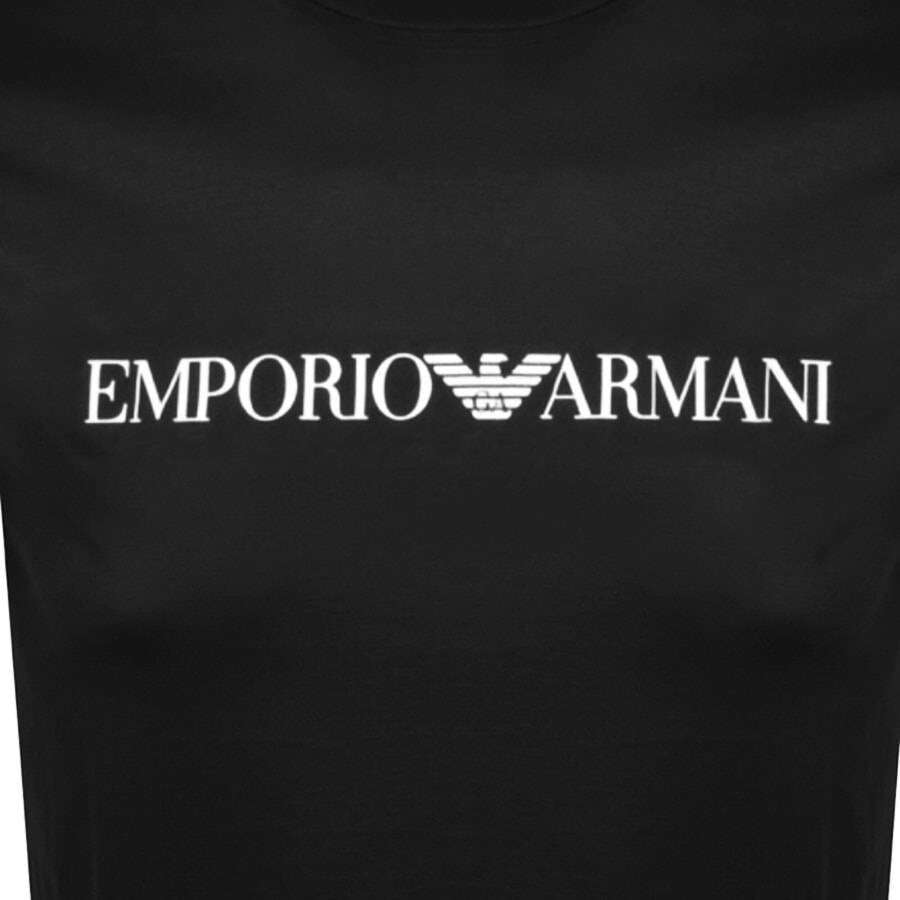Image number 3 for Emporio Armani Crew Neck Logo T Shirt Black