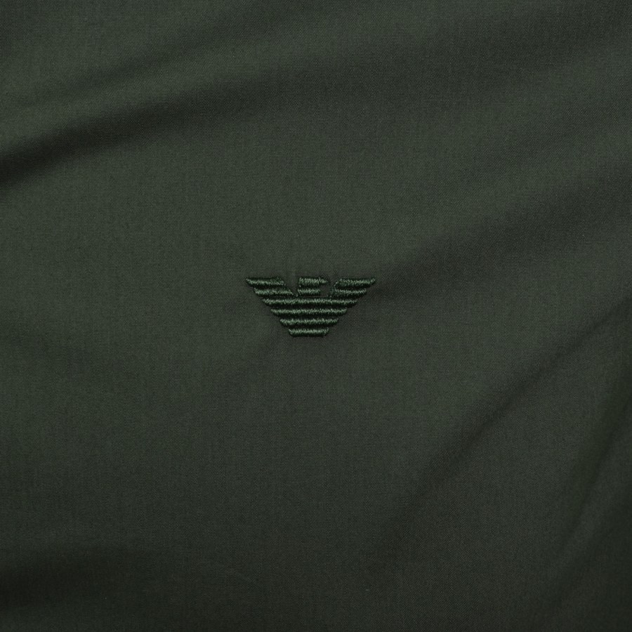 Image number 3 for Emporio Armani Logo Long Sleeve Shirt Green