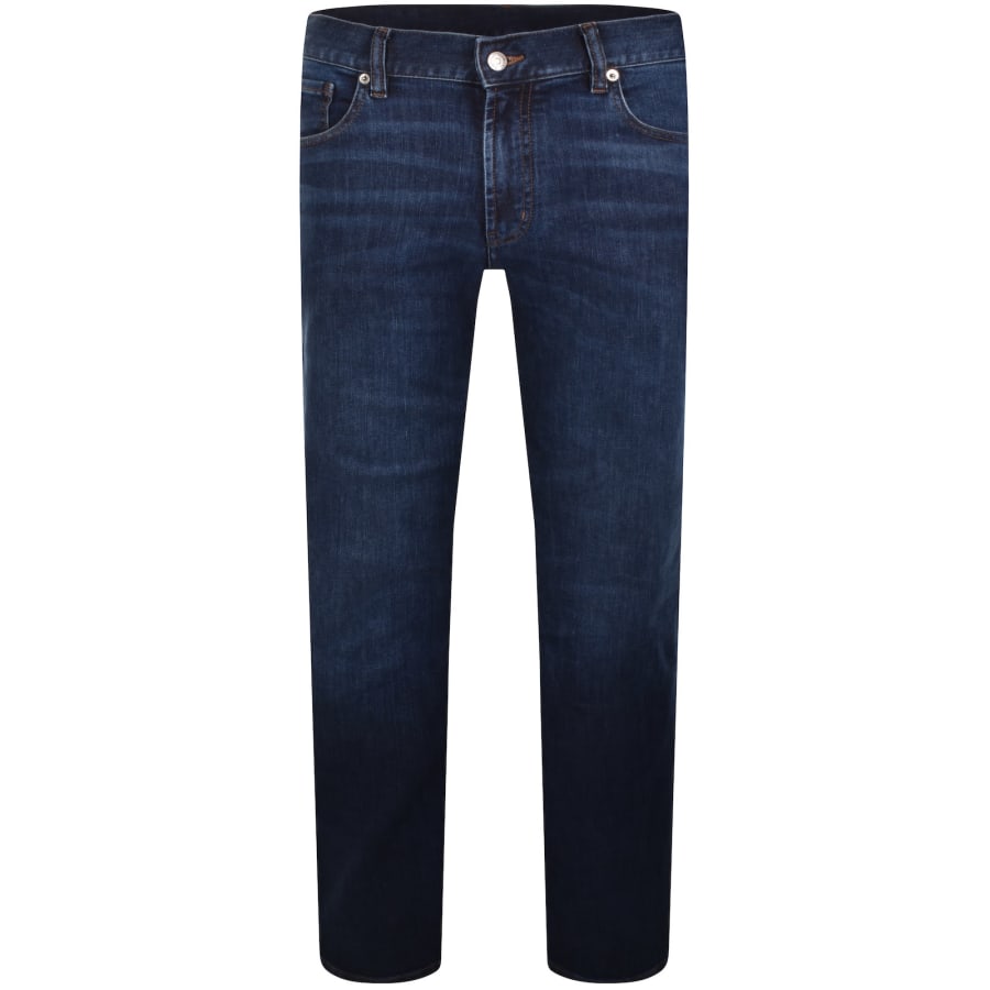 Image number 2 for Emporio Armani J76 Straight Fit Jeans Blue Denim