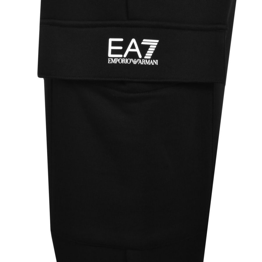 Image number 4 for EA7 Emporio Armani Cargo Jogging Bottoms Black