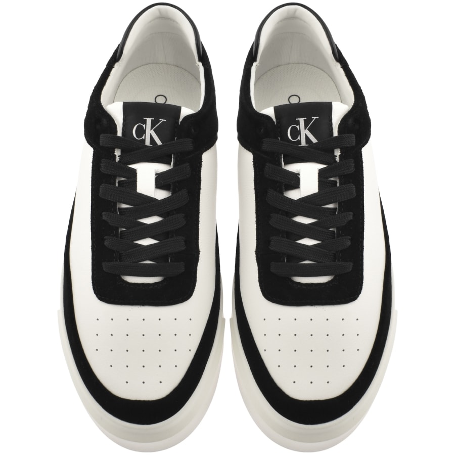 Image number 3 for Calvin Klein Basket Cupsole Trainers White