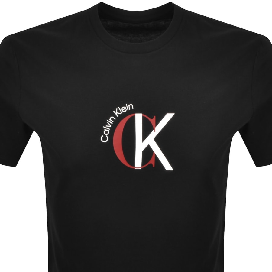 Image number 2 for Calvin Klein Jeans Graphic T Shirt Black