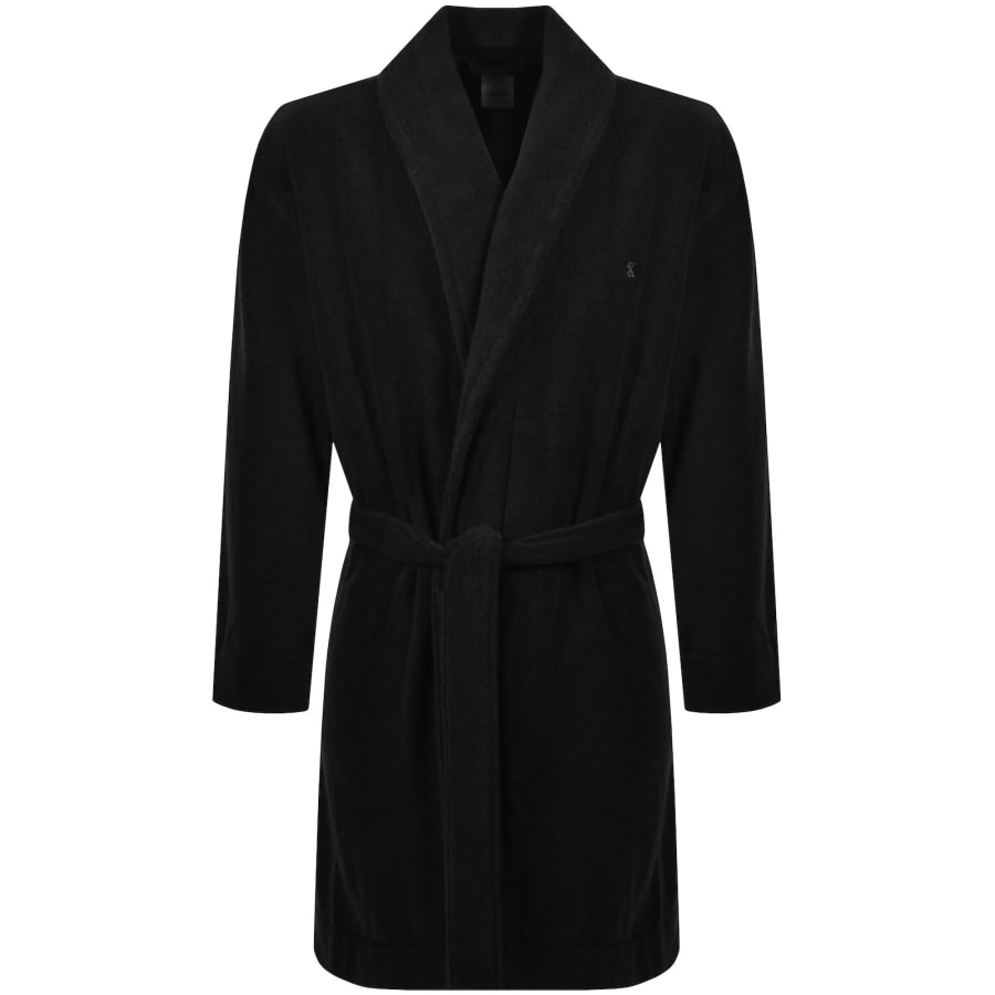Image number 1 for Calvin Klein Dressing Gown Black