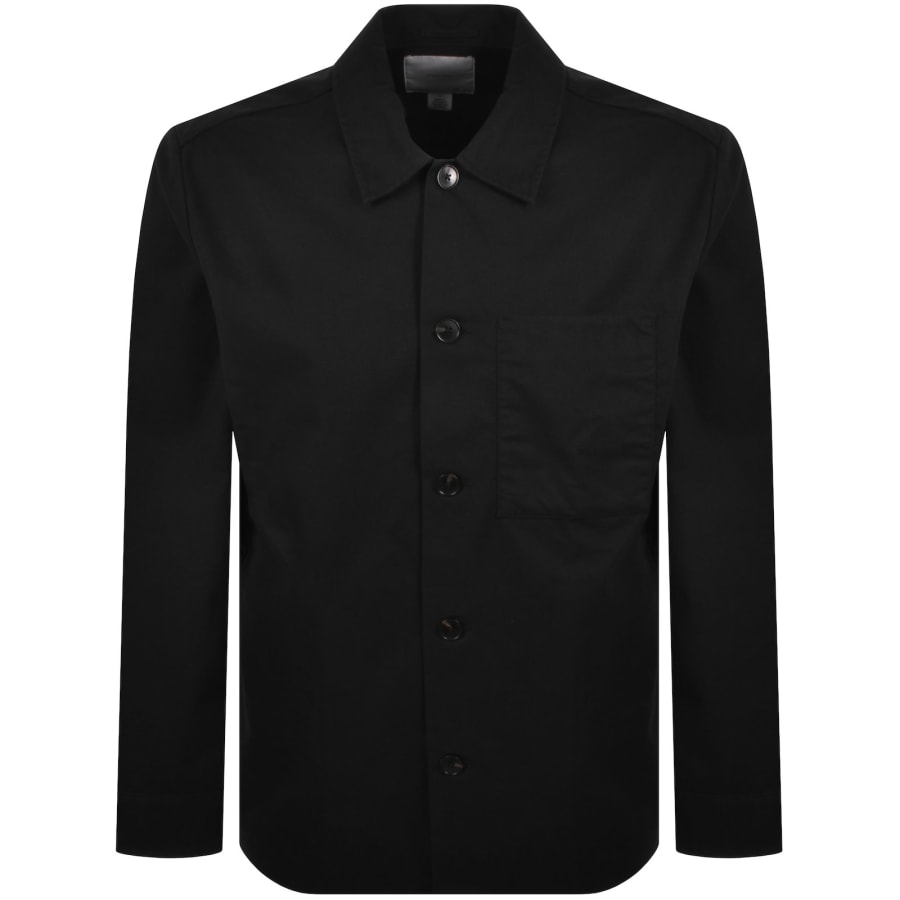 Image number 1 for Calvin Klein Twill Cotton Overshirt Black