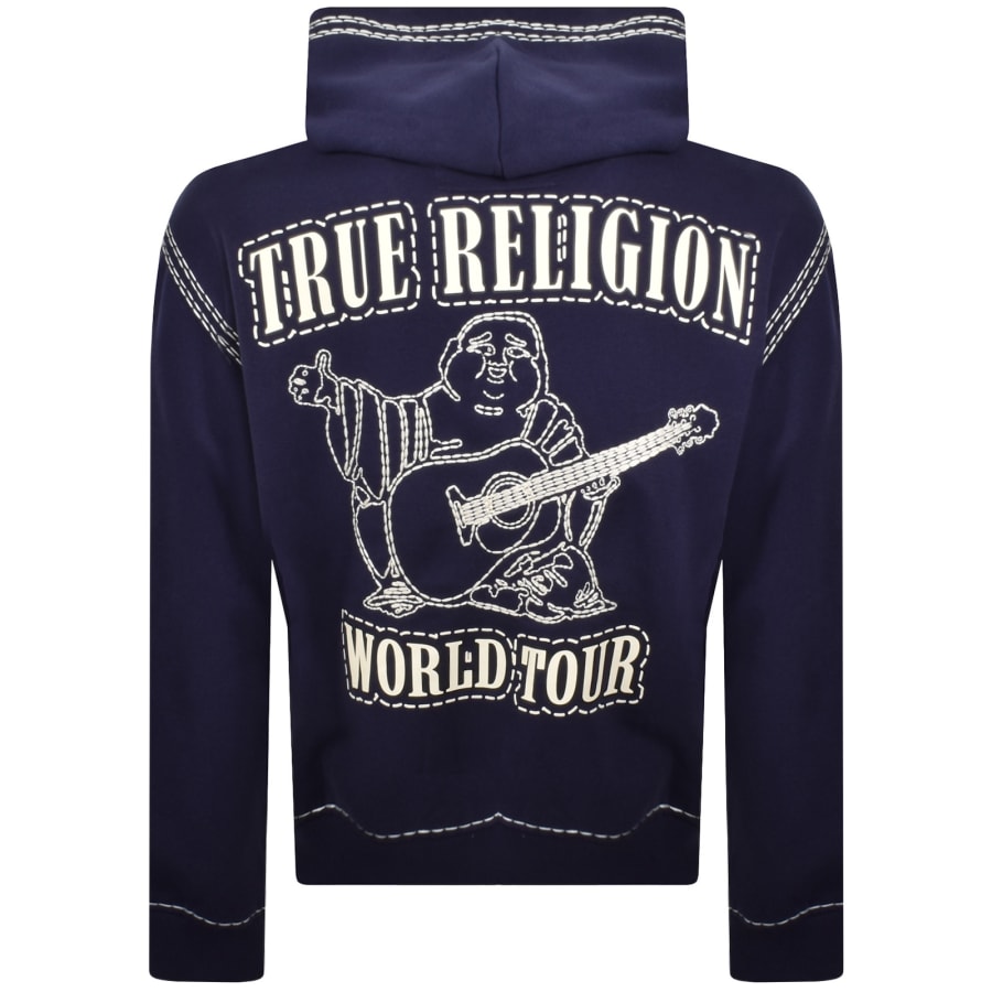 Image number 5 for True Religion Zip Up Hoodie Eclipse Navy